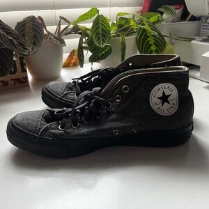 Converse Mid Rise Black All Stars - M7 W9